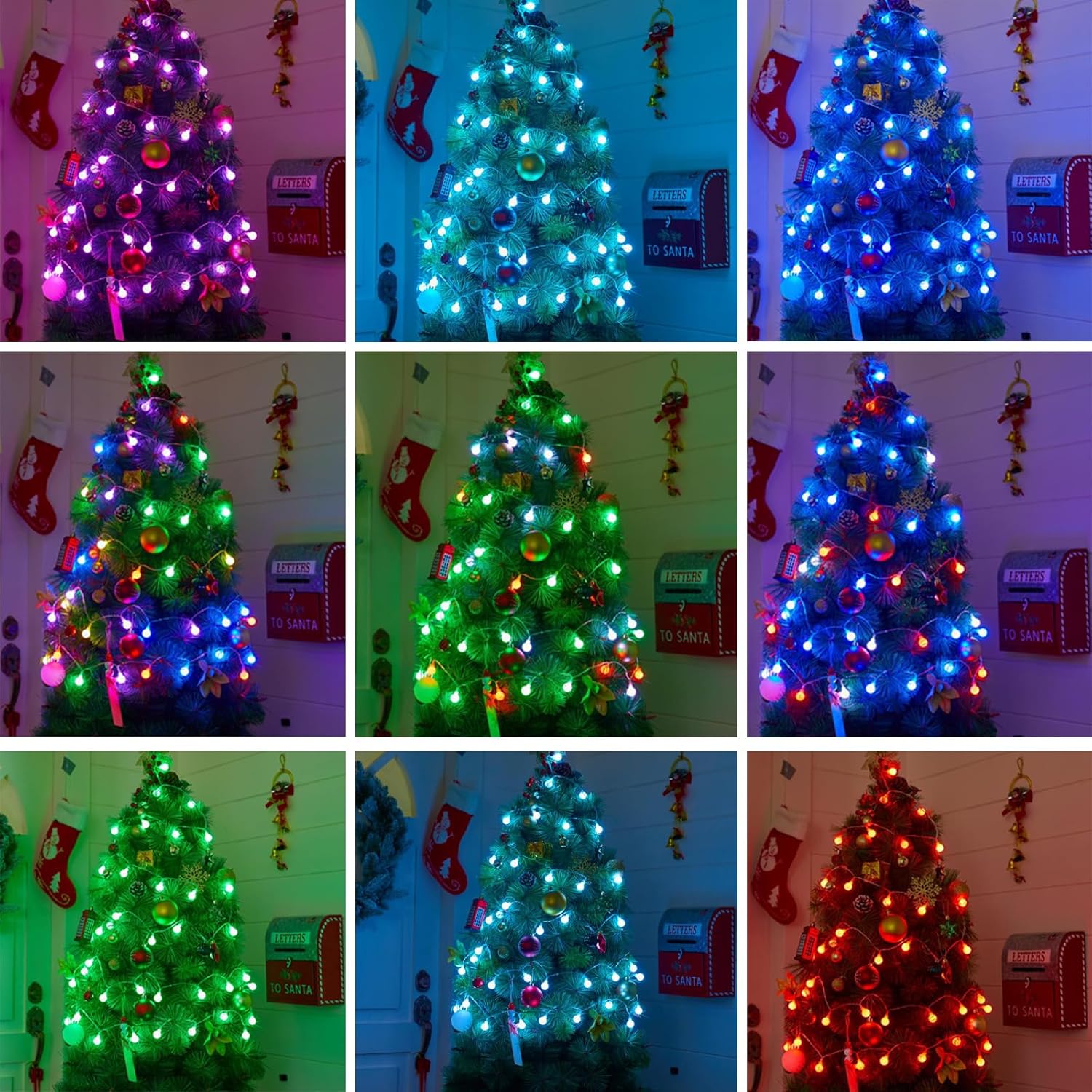 21FT 60 LED Battery Operated Globe Fairy Lights with Remote, 20+ Color Modes, RGB (Red, Green, Blue)