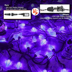 66 FT C9 LED String Lights - 100 Strawberry-Shaped LEDs