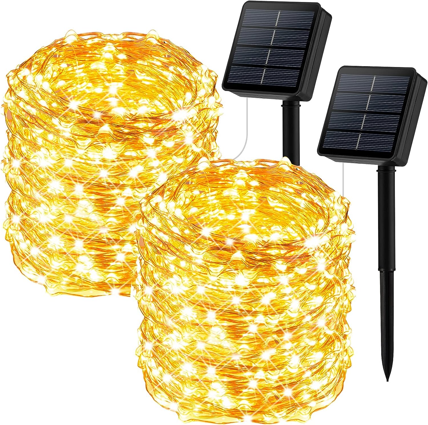 Solar String Lights, Copper Wire, Waterproof, Christmas