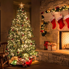 12 Feet 50 Count Incandescent Bulbs Mini Lights for Indoor Outdoor Xmas Tree Easter Valentine’s Day Wedding