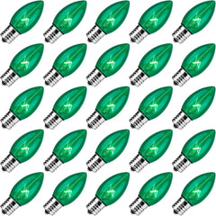 C9 Christmas Lights Incandescent Glass Bulbs