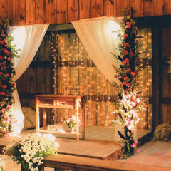 300 LED Curtain Lights - 9.8 FT Hanging Fairy Lights with Remote