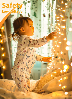 500 LED Christmas Cluster Lights - 25 Ft Twinkle String Lights