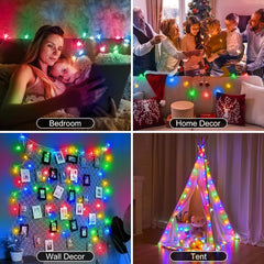 Star String Lights - 17 FT, 50 LED, Multicolor, Battery Operated