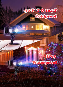 26 HD Effects (3D Ocean Wave + Patterns) Christmas Halloween Projector Lights, RGB + Multicolor