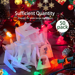 50 Pack of Christmas Light Clips for C7 C9 Lights