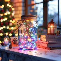 2Pack Fairy Lights Plug in - 40FT 120 LED Waterproof String Lights