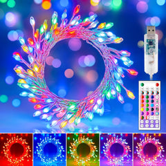 Color Changing Fairy Lights - 22 Colors, 20FT, 200 LEDs