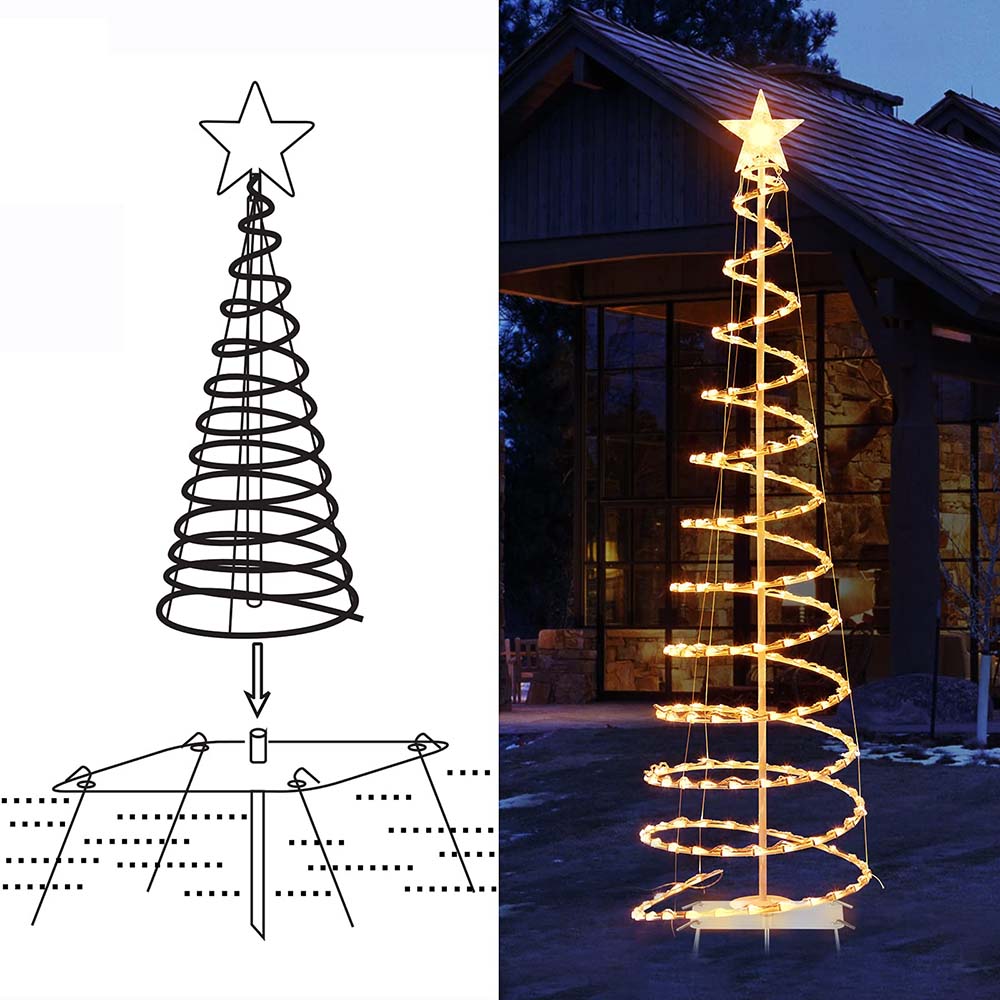 6 Feet / 200 Bulbs / Warm White