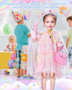 Princess Cape Set with Tiara, Wand, and Accessories
