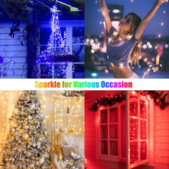 Color Changing Fairy Lights with Remote, 33FT 100 LED USB String Lights