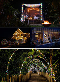 Outdoor Fairy Lights - Battery Operated, 5FT, 60 LEDs, Multicolor