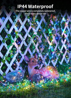 Outdoor Fairy Lights - Battery Operated, 5FT, 60 LEDs, Multicolor