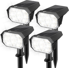 Solar Spot Lights Outdoor, 58 LED, IP67, Auto ON/Off