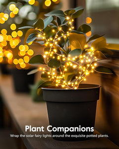 Solar String Lights - 39 FT, 480 LED, 8 Modes, Waterproof