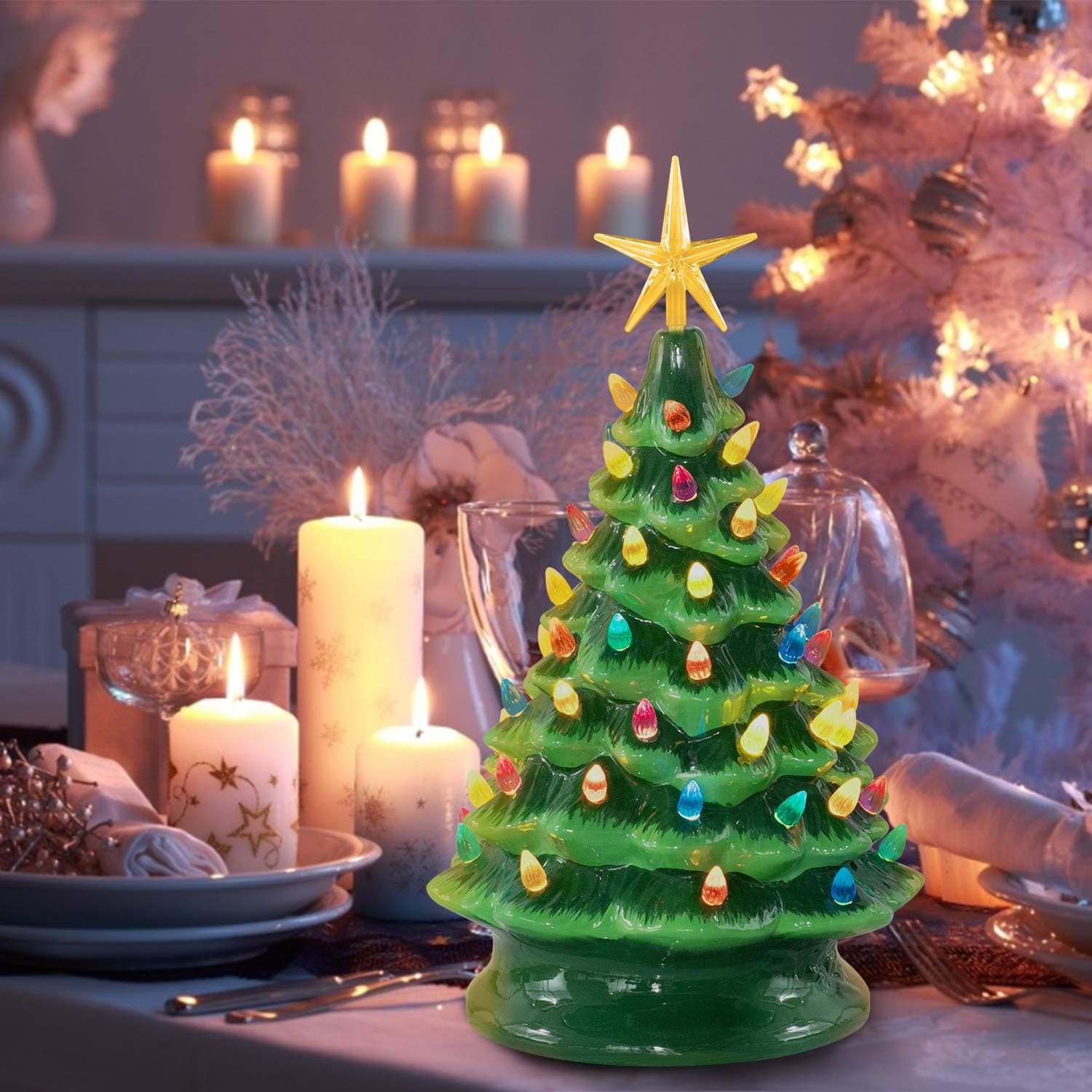 105 PC Assorted Color Replacement Bulbs for Ceramic Christmas Tree