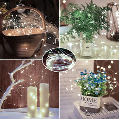 24 Pack Battery Operated Fairy Lights - 7Ft 20 LED Mini String Lights