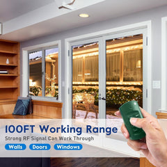 Outdoor Power Stake Timer - 6 Outlets, Remote Control