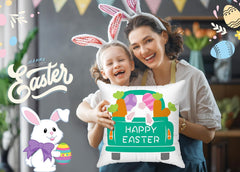 Easter Pillow Covers - Set of 4, 18x18 Inches