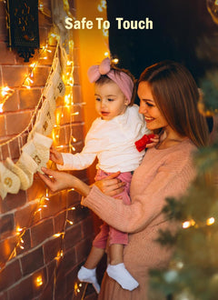 Battery Operated String Lights - 2 Pack, 33 FT, 100 LED, Warm White