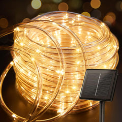 Solar Rope Lights - 39 FT, 100 LED, Waterproof, Multicolor
