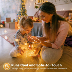 12 Pack Fairy Lights - Silver Wire, Battery Operated