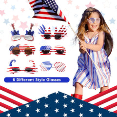82-Piece 4th of July Party Set – Glasses, Headbands, Necklaces, Bracelets & Tattoos