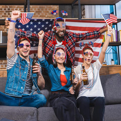 82-Piece 4th of July Party Set – Glasses, Headbands, Necklaces, Bracelets & Tattoos