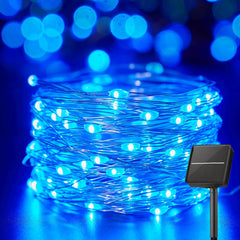 Solar String Lights - 33Ft, 100 LED Outdoor Fairy Lights