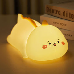 Cute Silicone Kitty Night Light with 3 Brightness Levels & 7 Colors