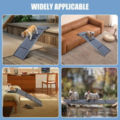 71" Portable Folding Dog Ramp for Cars, Heavy Duty