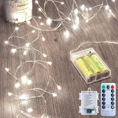 Battery Operated Fairy Lights - 5ft 60 LEDs, Remote
