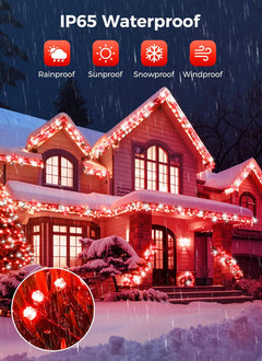 Solar String Lights - 40 FT, 100 LED, Waterproof, Multicolor