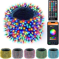 66FT Smart RGB String Lights, App Controlled, Dimmable, Waterproof