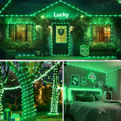 2 Pack Battery Operated Christmas Lights - 66FT 200 LED Rope Lights