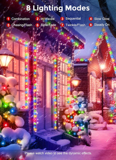 66FT 200 LED String Lights - Waterproof Fairy Lights with 8 Modes