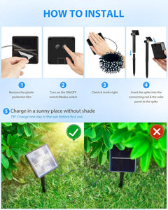 Solar String Lights - 50 FT, 120 LED, IP65 Waterproof