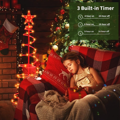 6 Feet / 138 LED / Remote