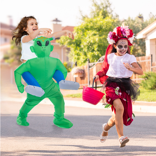 Inflatable Alien Costume for Kids - Ages 4-8