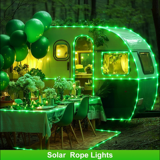 Solar Rope Lights - 39 FT, 100 LED, Waterproof, Multicolor