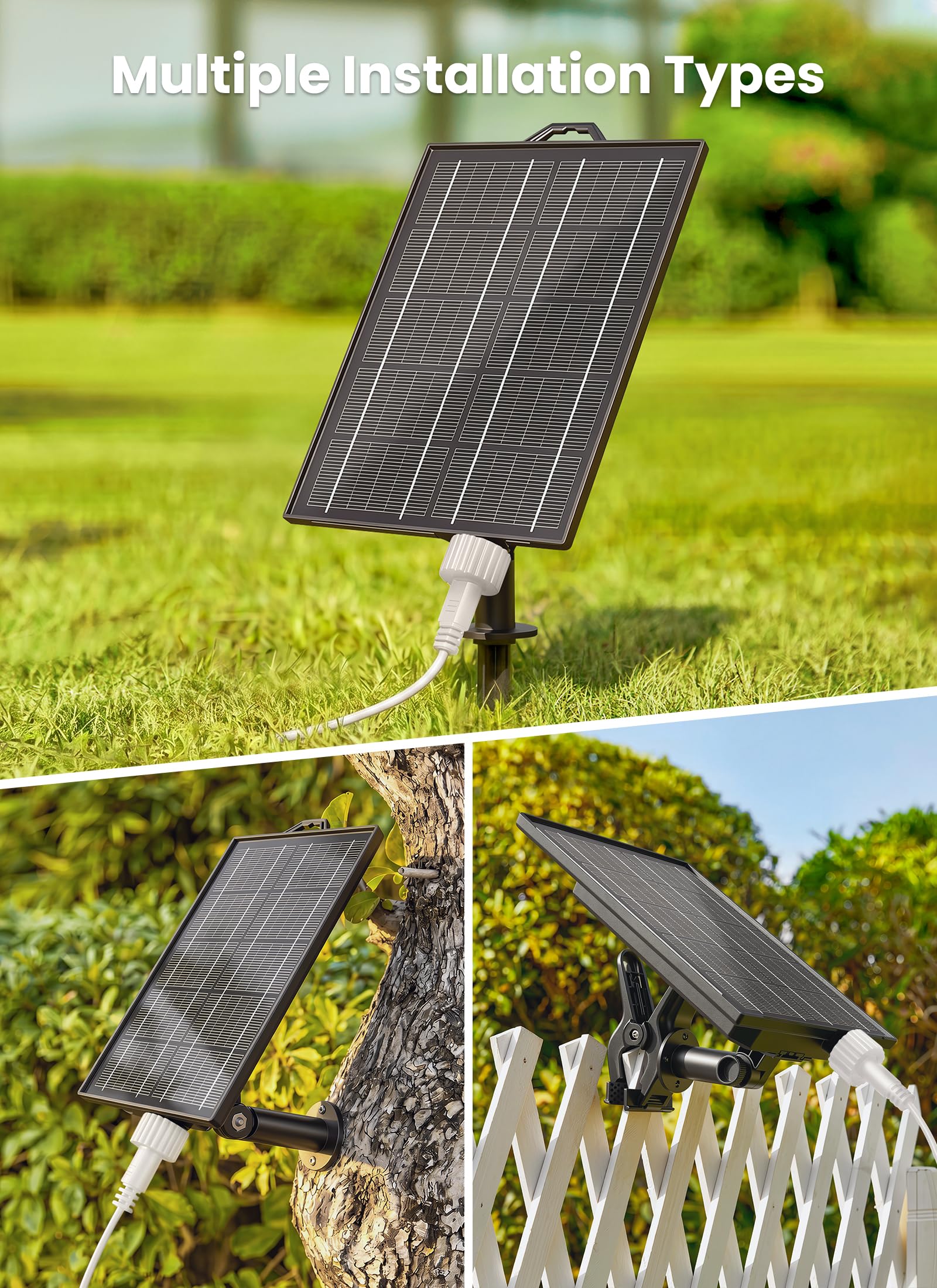 Brightown 108FT 52LED Solar String Lights Outdoor, Remote & USB Port, Shatterproof Bulb