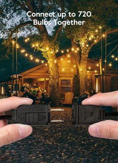 55(50+5) FT Plug In G40 25 LED Bulbs String Lights for Patio Garden Cafe Wedding Deck