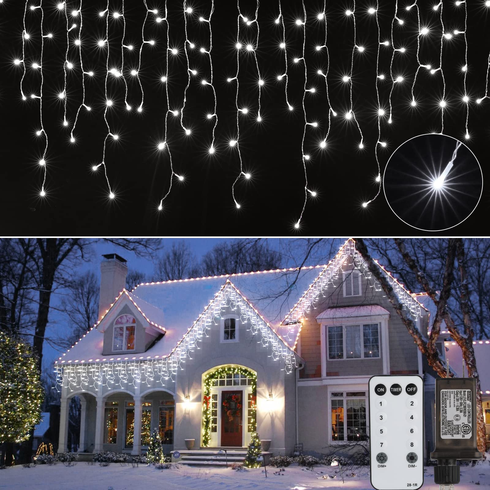 66 Feet / 138 Drops / 736 LED / Pure White