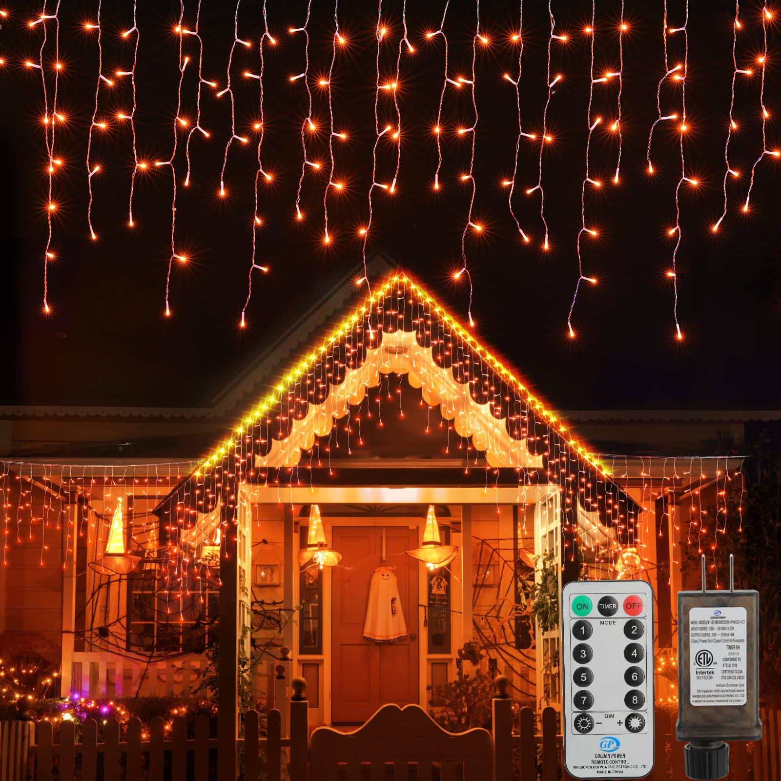 33 Feet / 72 Drops / 384 LED / Orange