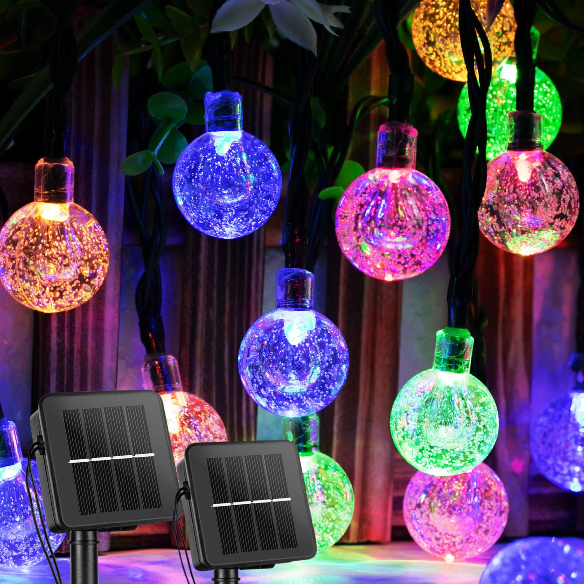 2 x 35 Feet / 60 LED / Crystal Globe / Multicolor