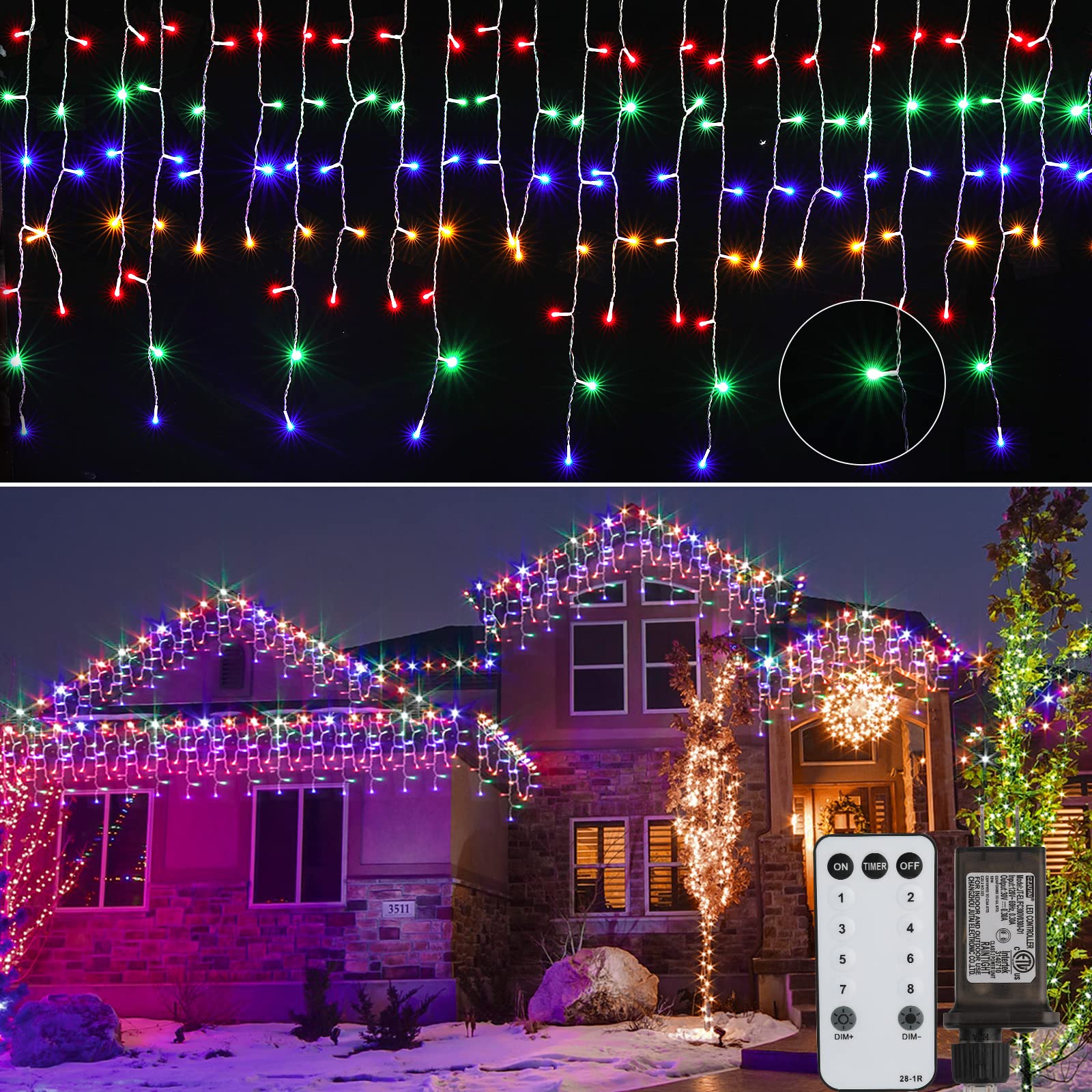66 Feet / 138 Drops / 736 LED / Multicolor