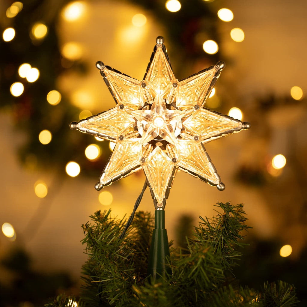 10.8 Inches / 10 Bulbs / Clear Octagram