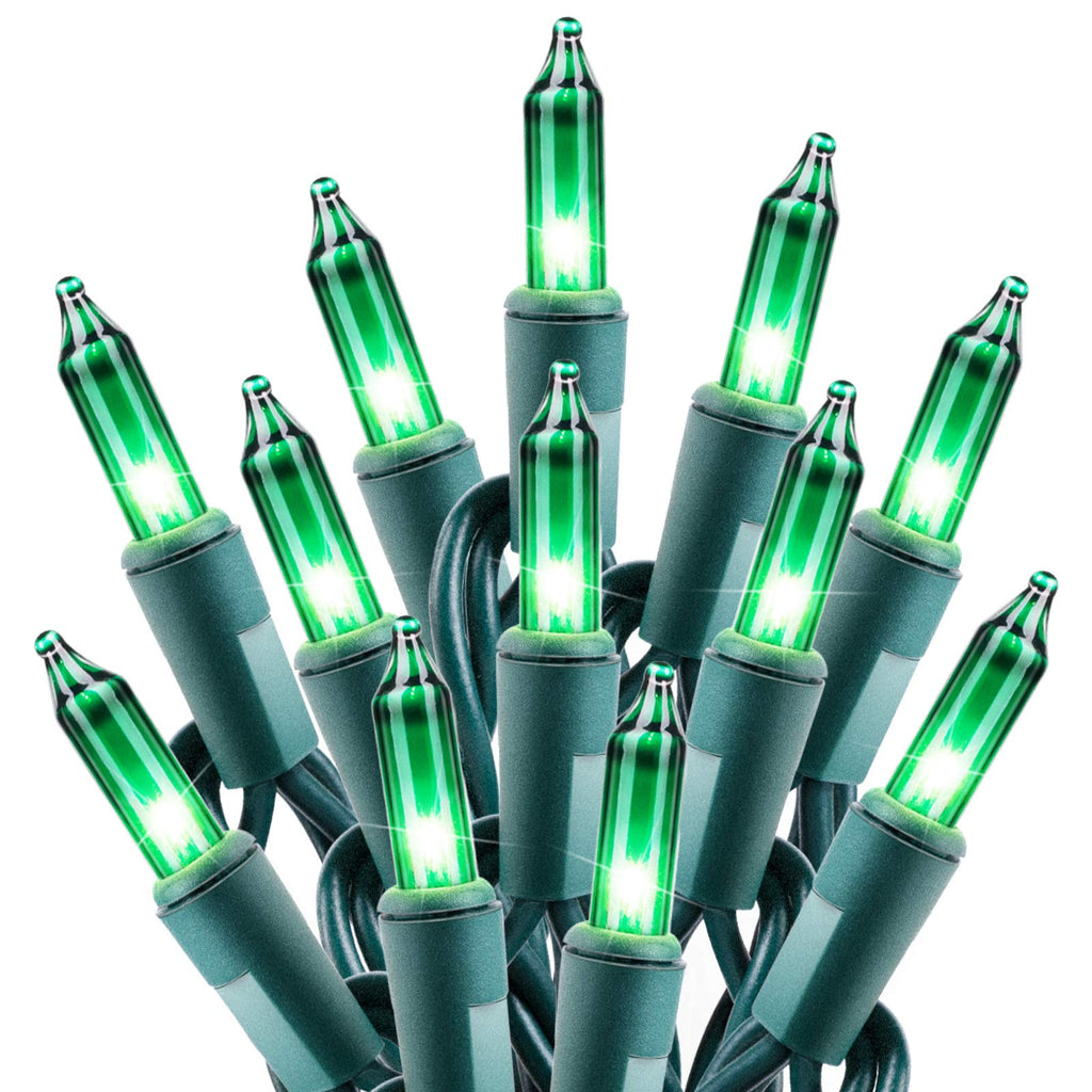 1 x 25 Feet / 100 Bulbs / Green