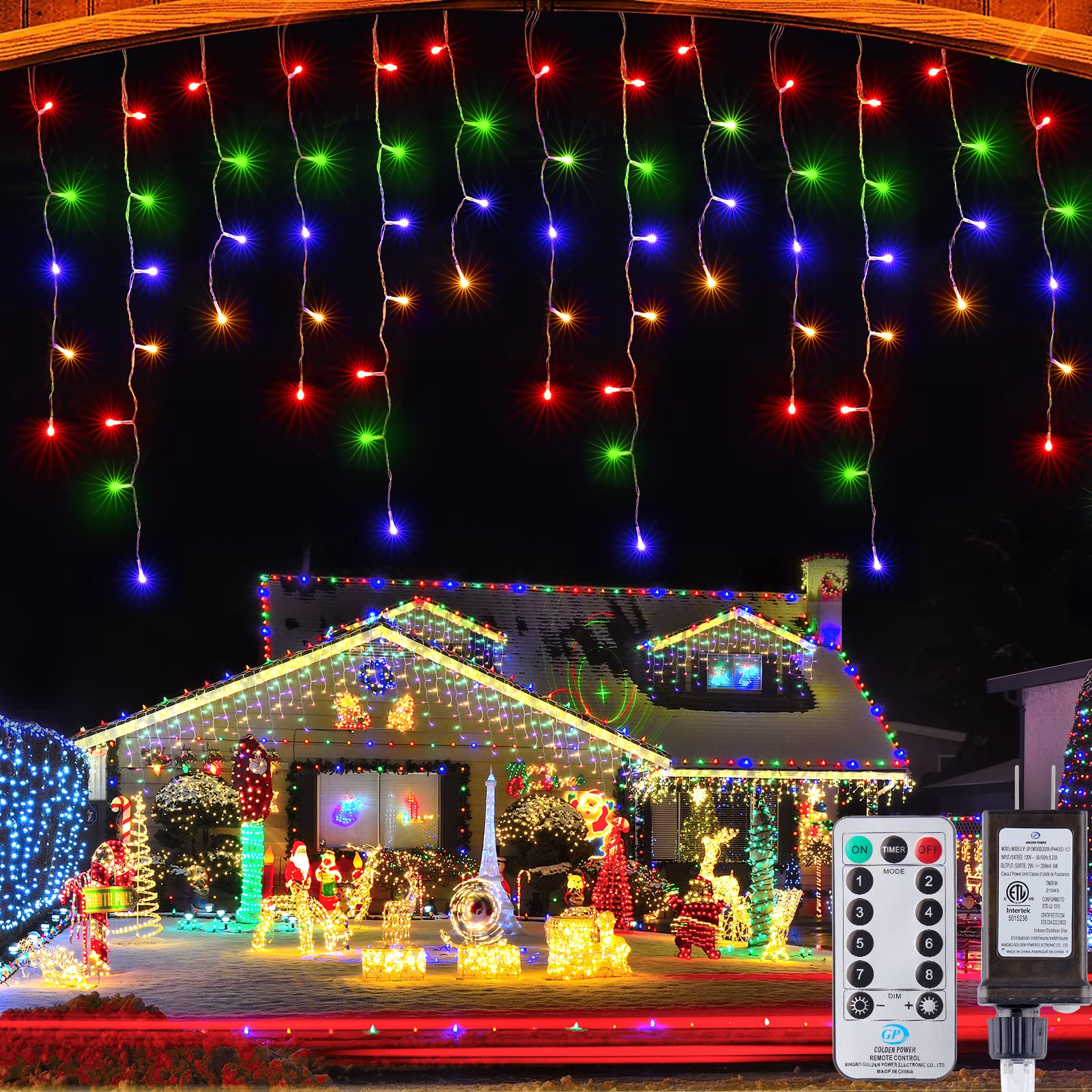33 Feet / 72 Drops / 384 LED / Multicolor