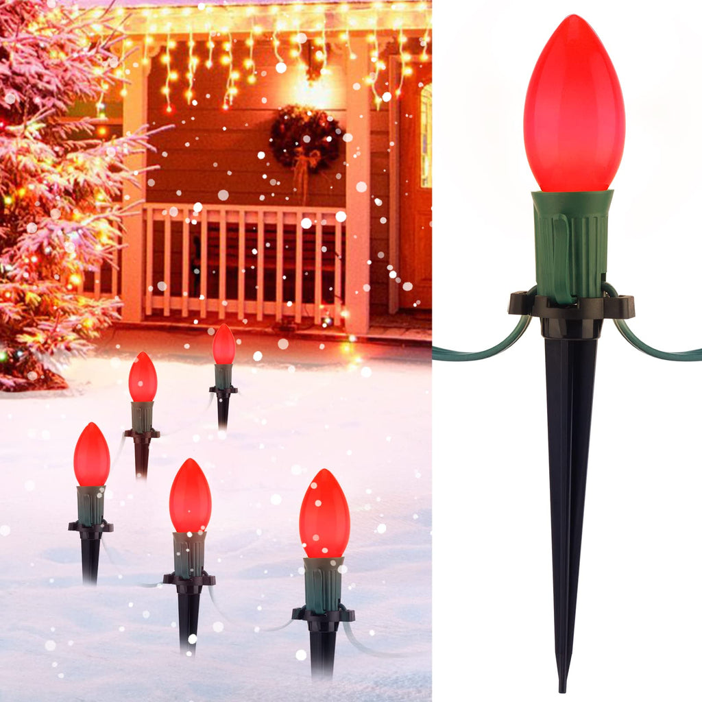 1 x 25.7 Feet / 20 ClearBulbs / Ceramic Red